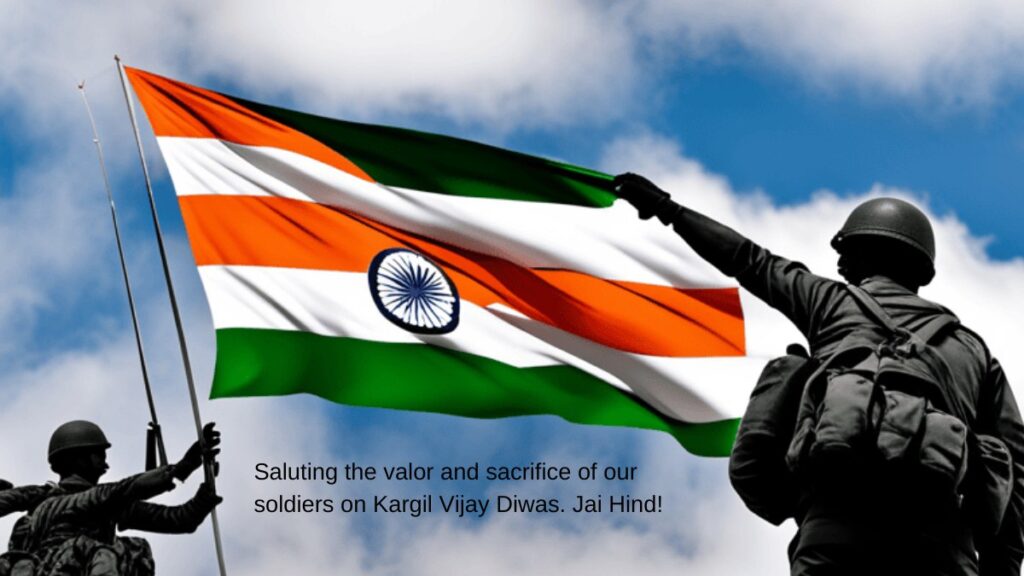 Saluting the valor and sacrifice of our soldiers on Kargil Vijay Diwas. Jai Hind!